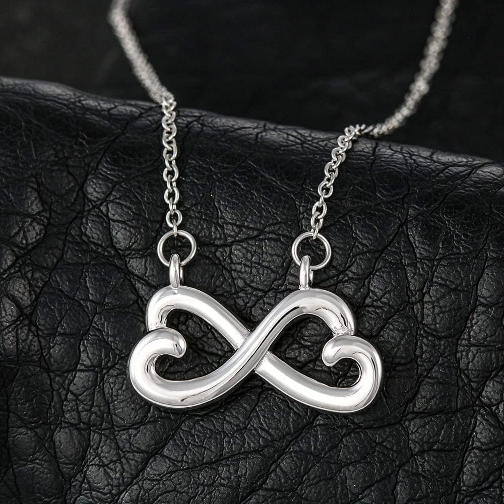 Inktee Store - Necklace Jewelry For Women The Best Wife Infinity Heart Personalized Gifts Image