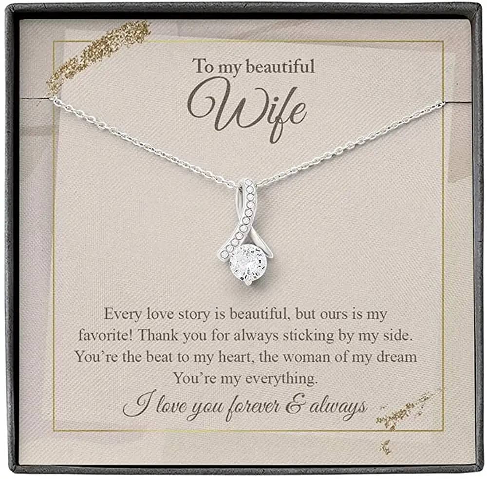 Necklace Jewelry For Women To My Beautiful Wife Alluring Personalized Gifts