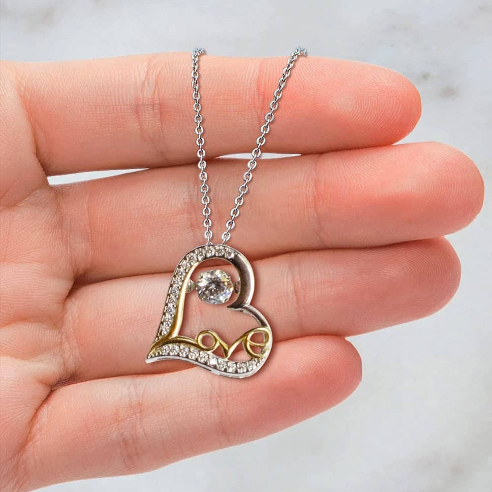 Inktee Store - Necklace Jewelry For Women To My Beautiful Wife Love Dancing Personalized Gifts Image