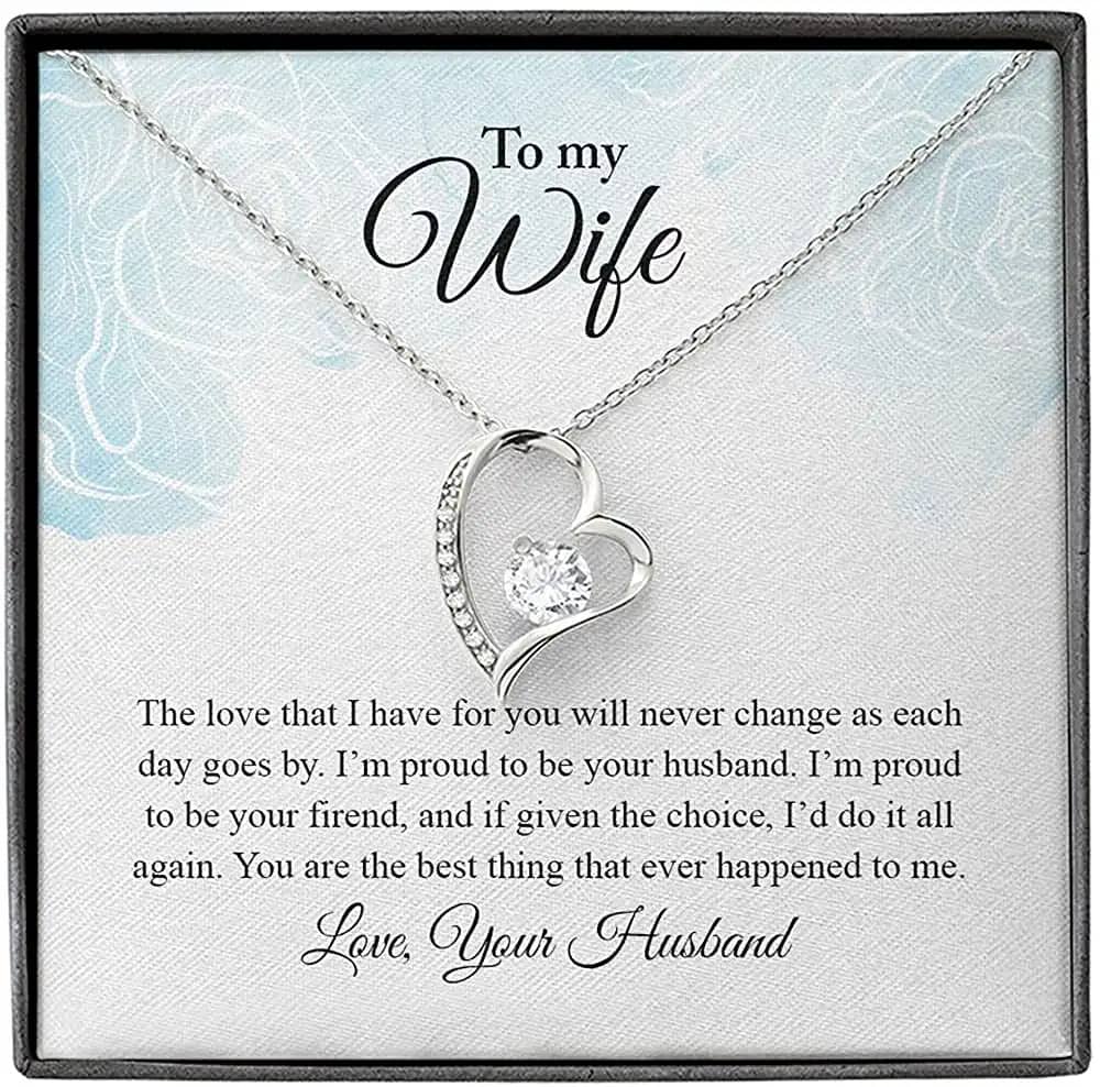 Necklace Jewelry For Women To My Gorgeous Wife Forever Love Personalized Gifts