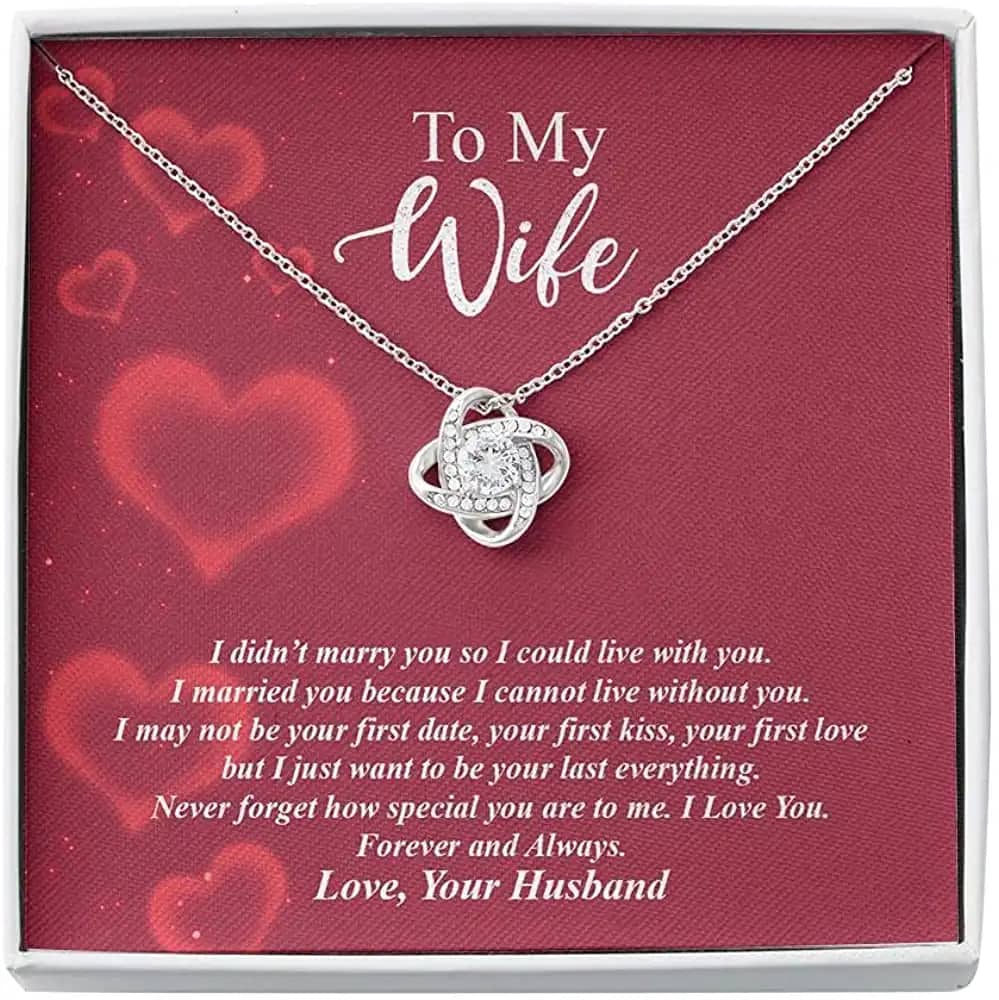 Necklace Jewelry For Women To My Wife Knot Love Personalized Gifts