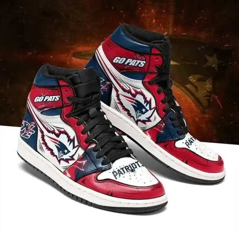 New England Patriots Tom Brady Football Team Sneakers Perfect Gift For Fans Air Jordan Shoes