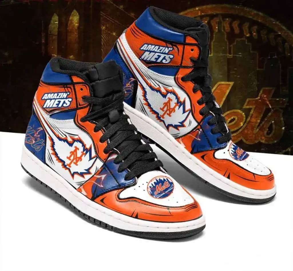 New York Mets Mlb Baseball Fashion Sneakers Air Jordan Shoes
