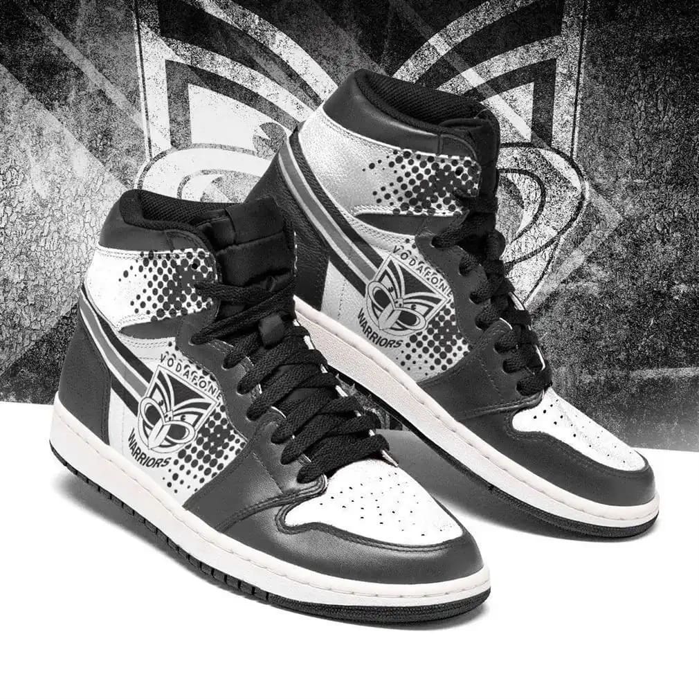 New Zealand Warriors Nrl Leather High Top Sneakers Perfect Gift For Fans Air Jordan Shoes