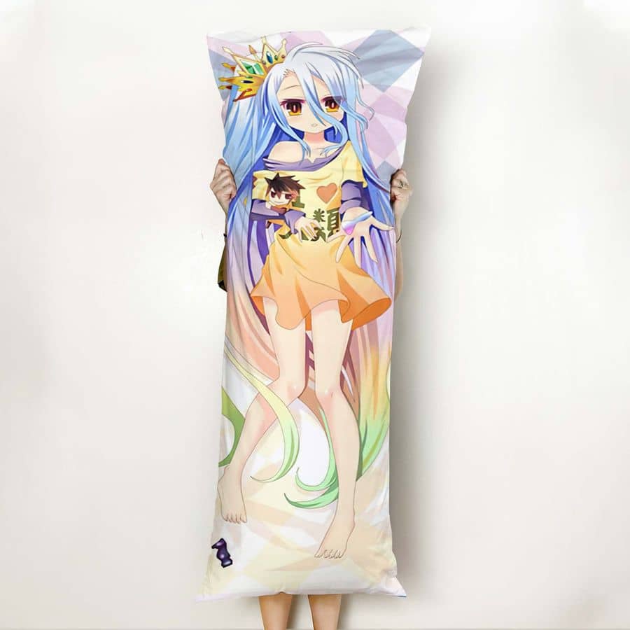 Inktee Store - No Game No Life Shiro Body Pillow Anime Gifts Idea For Otaku Girl Pillow Cover Image
