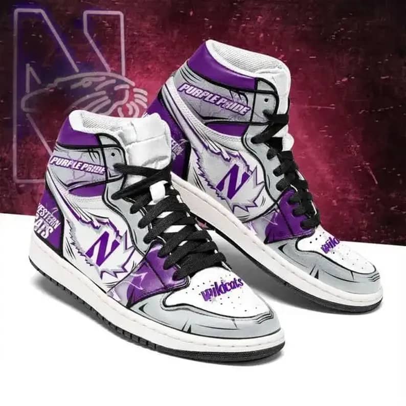 Northwestern Wildcats Ncaa American Football Team Perfect Gift For Sports Fans Air Jordan Shoes