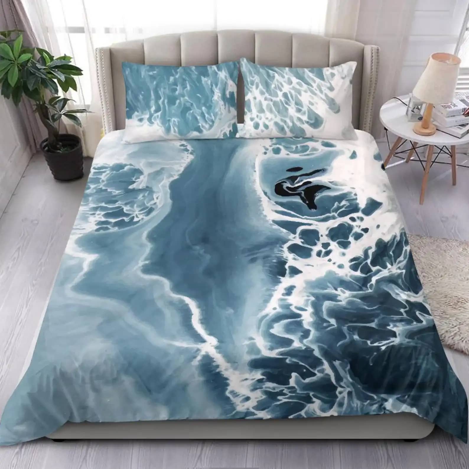 Ocean Waves Design For The Best Surfer Bed Quilt Bedding Sets