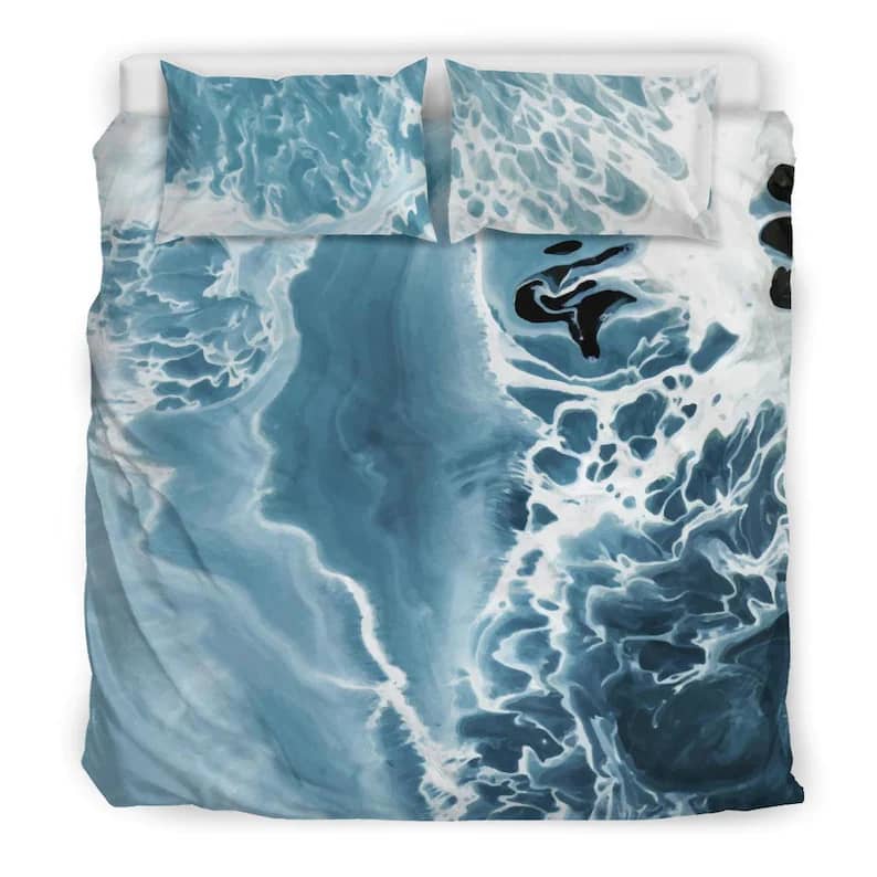 Inktee Store - Ocean Waves Design For The Best Surfer Bed Quilt Bedding Sets Image