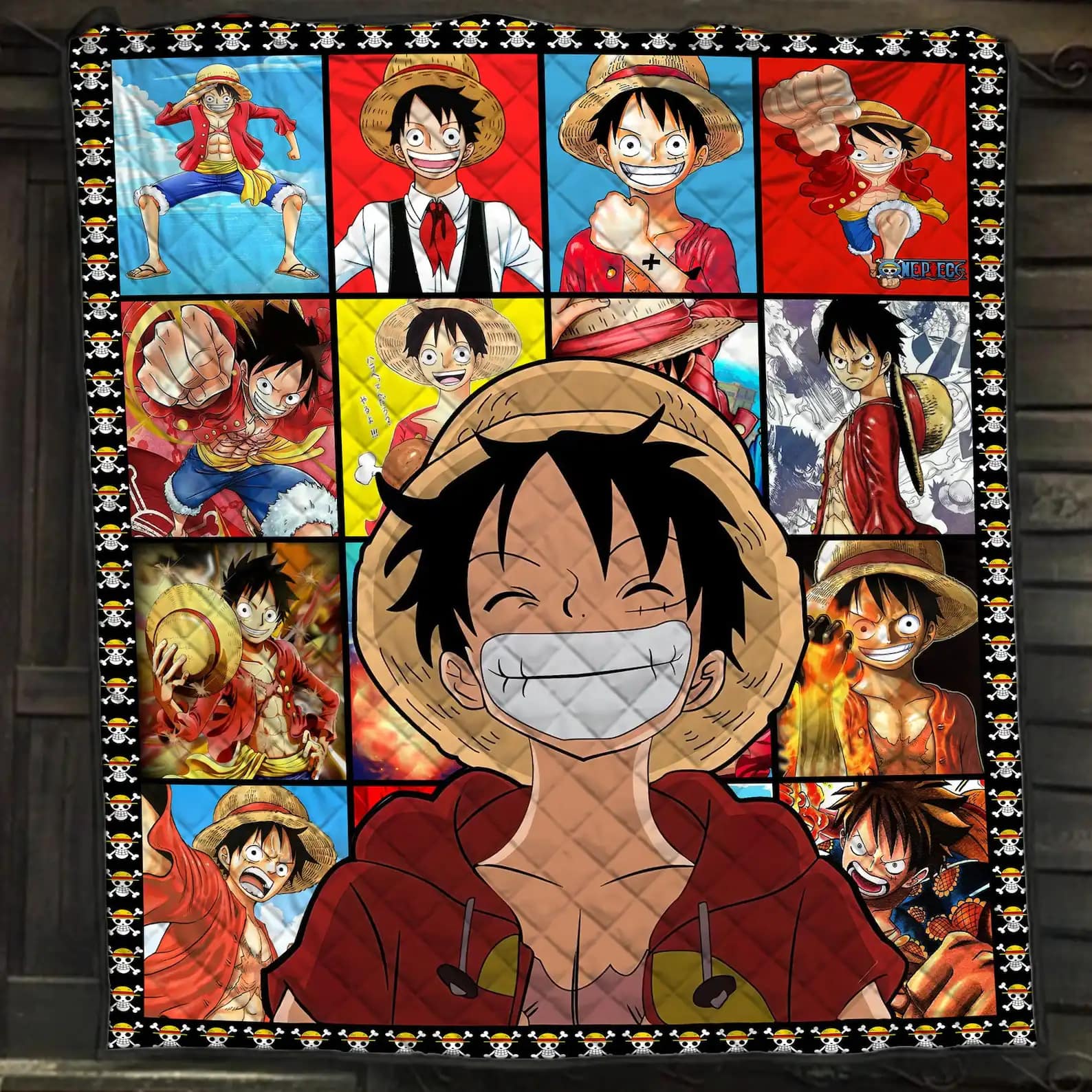 One Piece Monkey D. Luffy Straw Hat Pirates Crews  Gift For One Piece Manga Series Fans Quilt