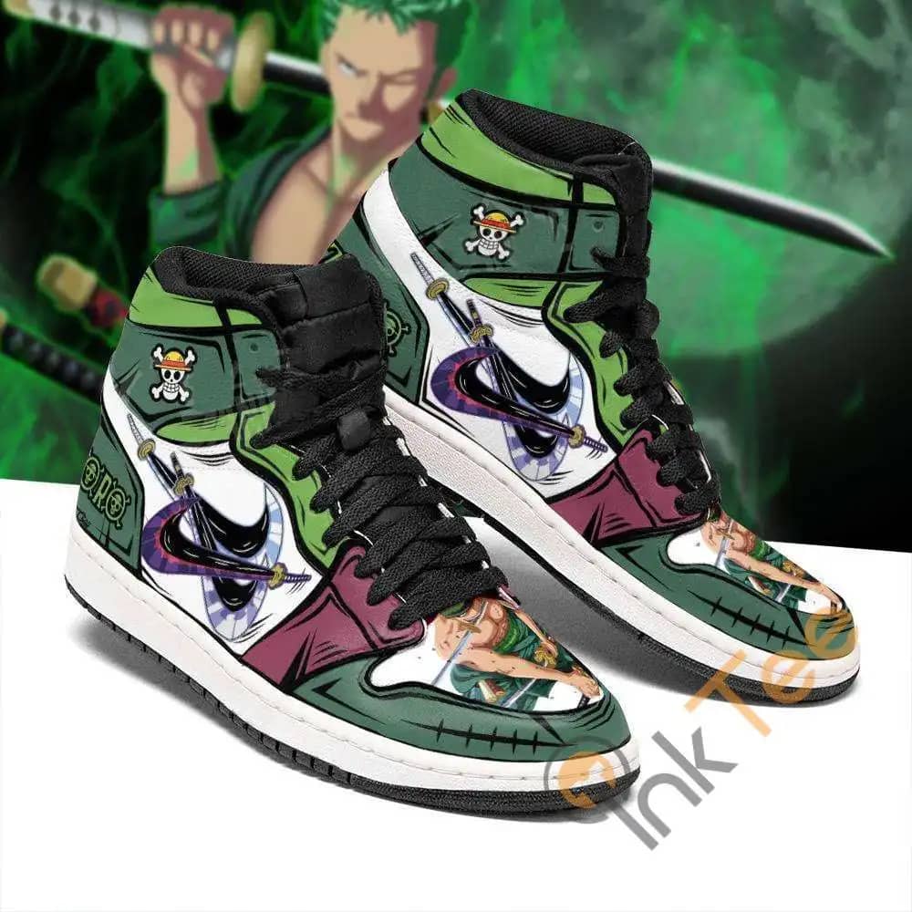 One Piece Zoro Boots Two For Men And Women Personalized Air Jordan Shoes