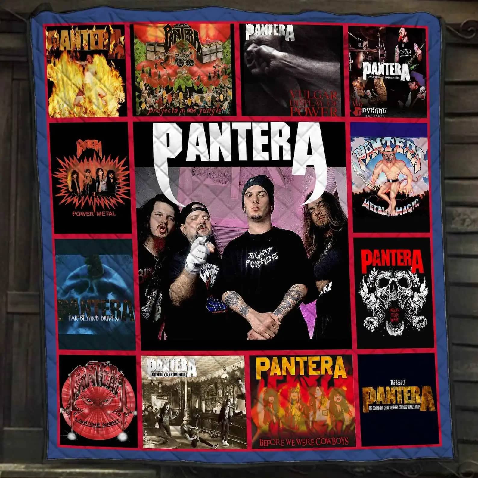 Pantera Heavy Metal Band Albums Blanket Gift For Lovers Quilt