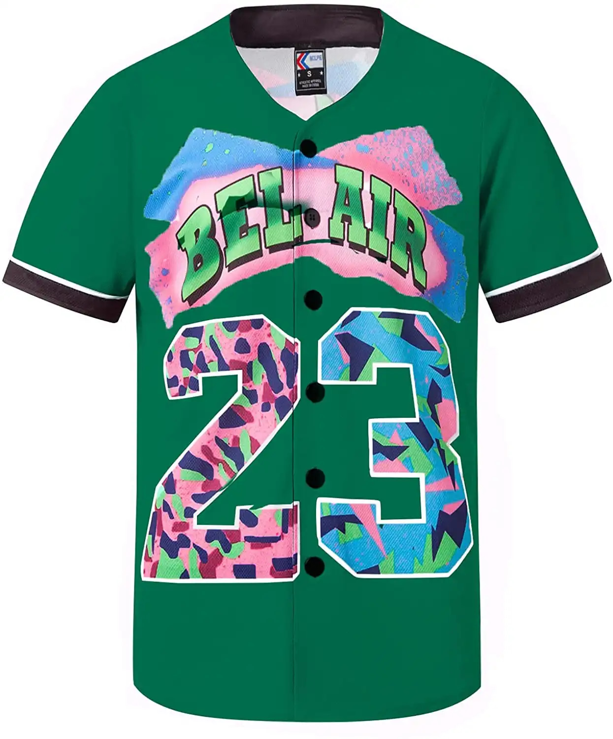 Personalized Green Shirts Hip Hop 90S Fashion Custom Number Idea Gift For Fans Baseball Jersey