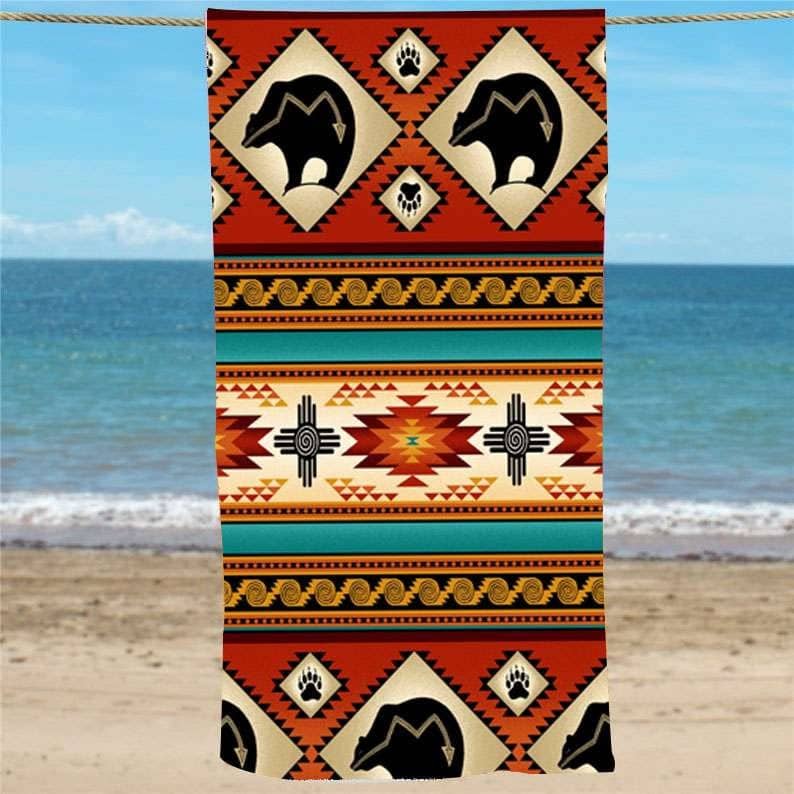 Inktee Store - Personalized Mandala Beach Towel Image