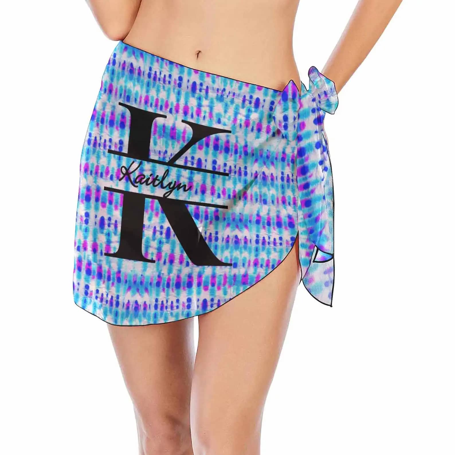 Personalized Swimwear Cover Ups Short Skirt Design Beach Wrap