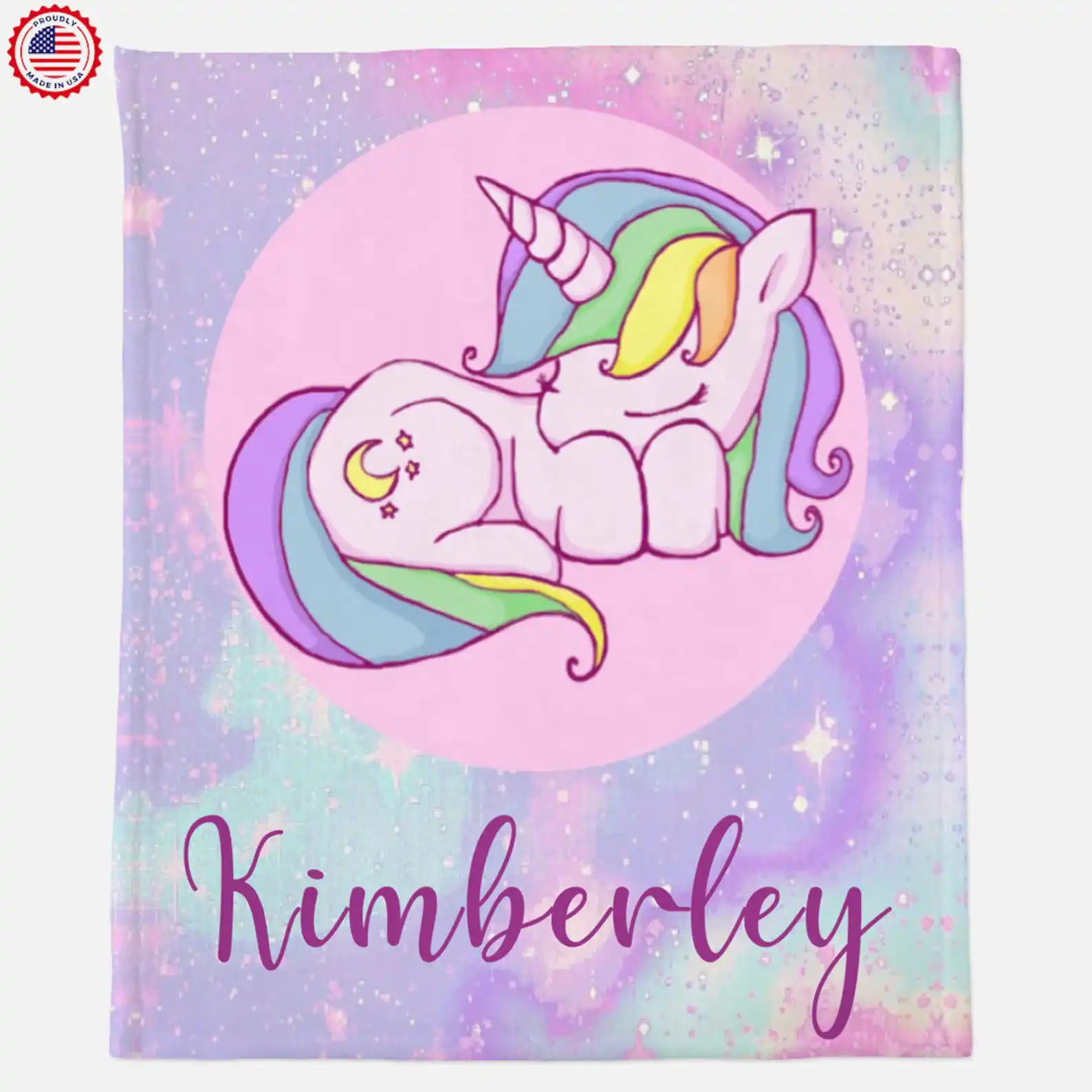 Personalized Unicorn Gift For Lovers Fleece Blanket