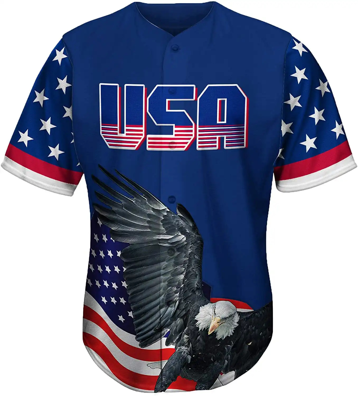 Personalized Usa Flag Hip Hop 90S Fashion Custom Number Idea Gift For Fans Baseball Jersey