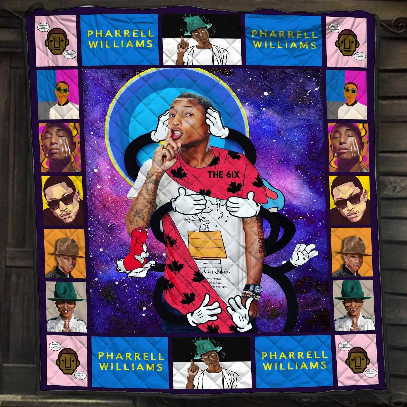 Pharrell Williams Albums Blanket Happy Song Gift For Lovers Quilt