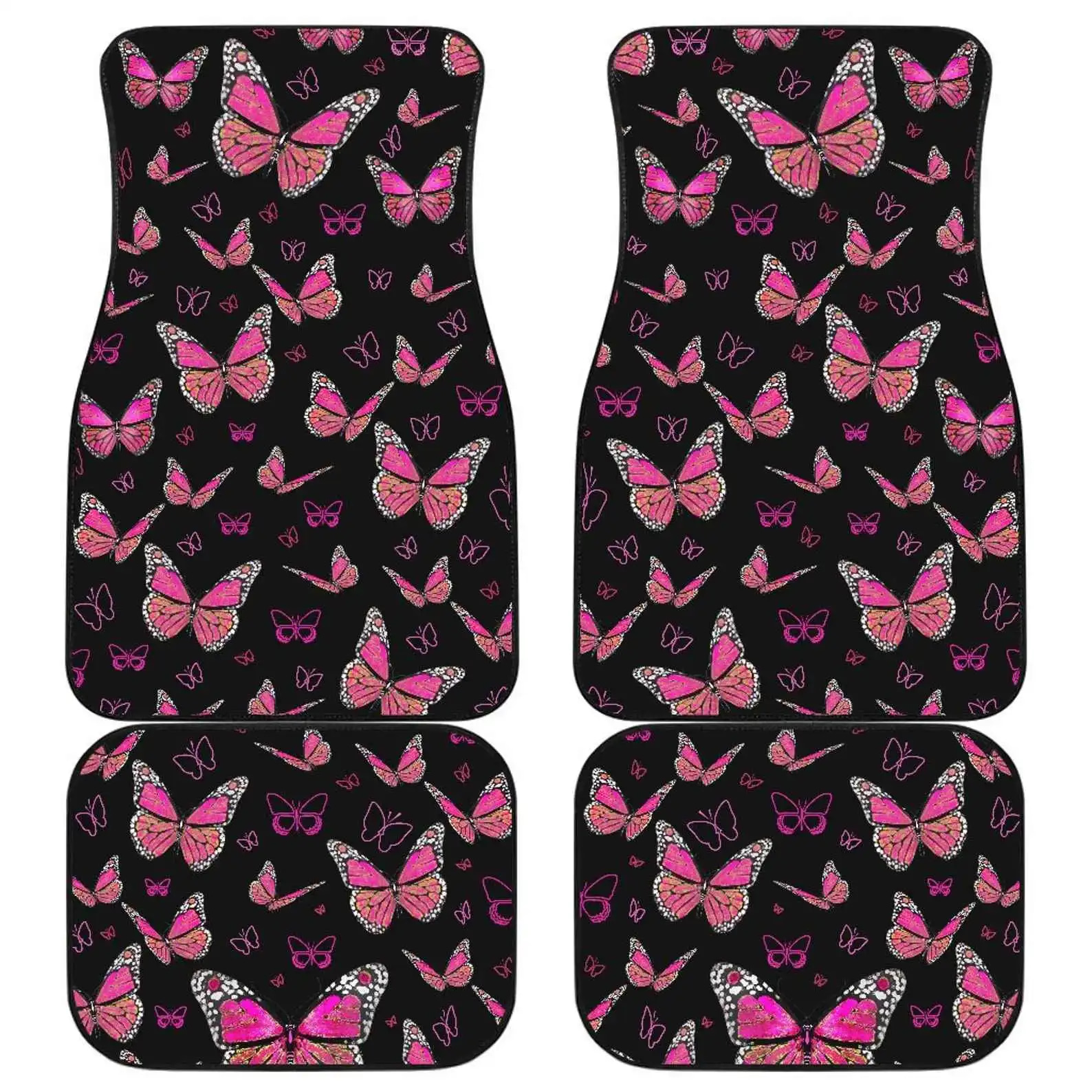 Pink Butterflies Car Floor Mats