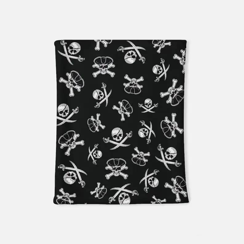 Inktee Store - Pirates Skull And Crossbones Neck Gaiter Image
