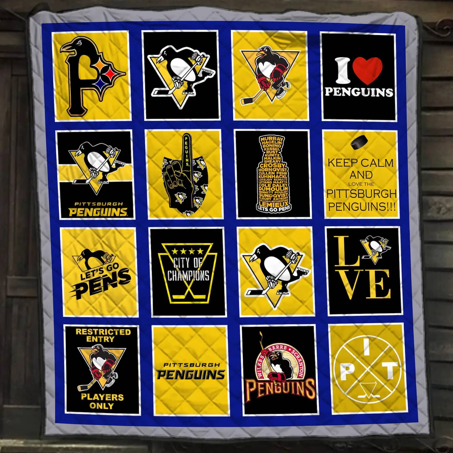 Pittsburgh Penguins Ice Hockey Gift For Lovers Quilt