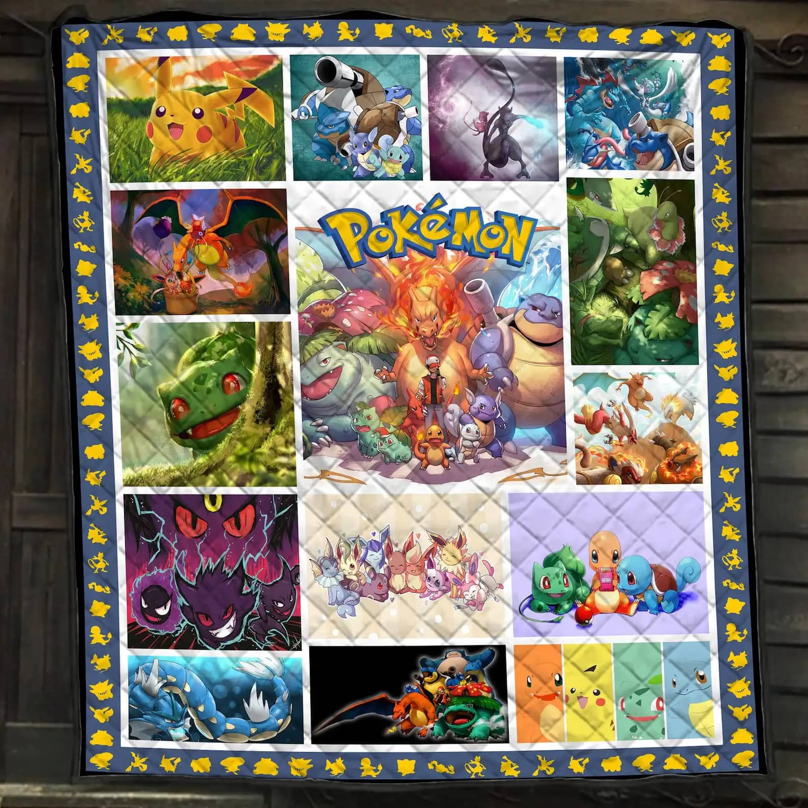 Pokemon Characters Gift For Fans Quilt
