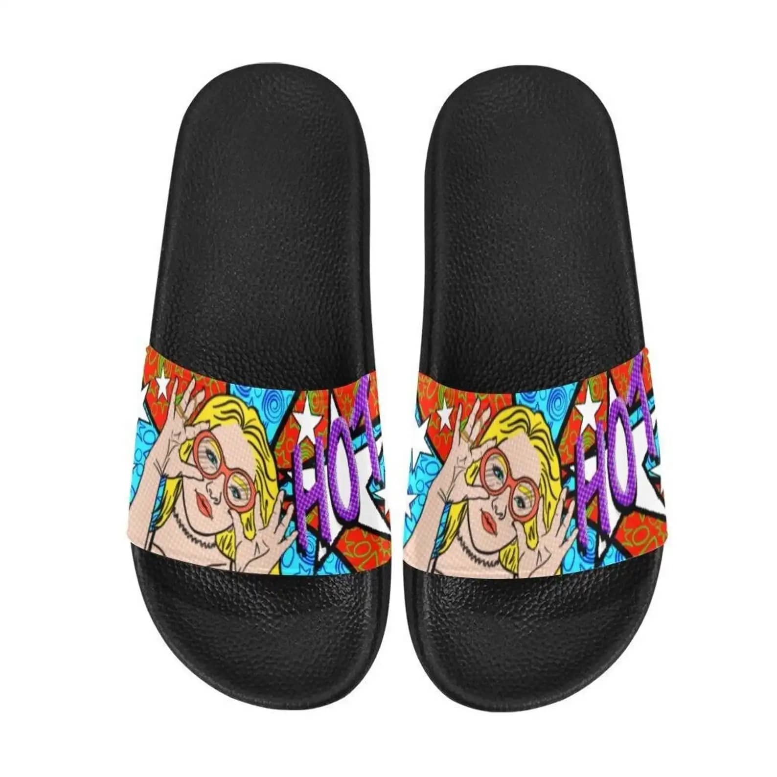 Pop Art Hot Girl Summer Slide Sandals