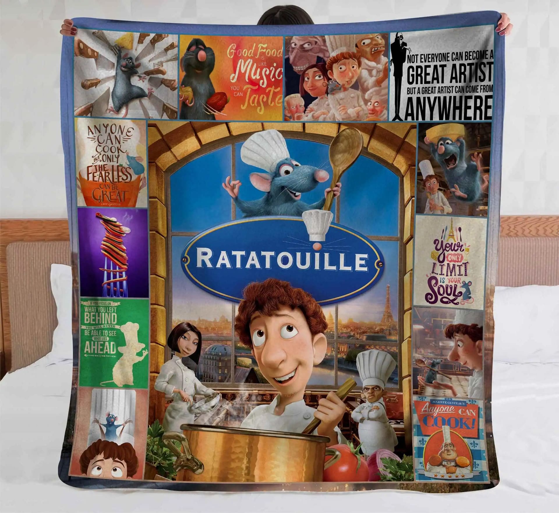 Ratatouille Remy Linguini Disney Bedding Decor Fleece Blanket