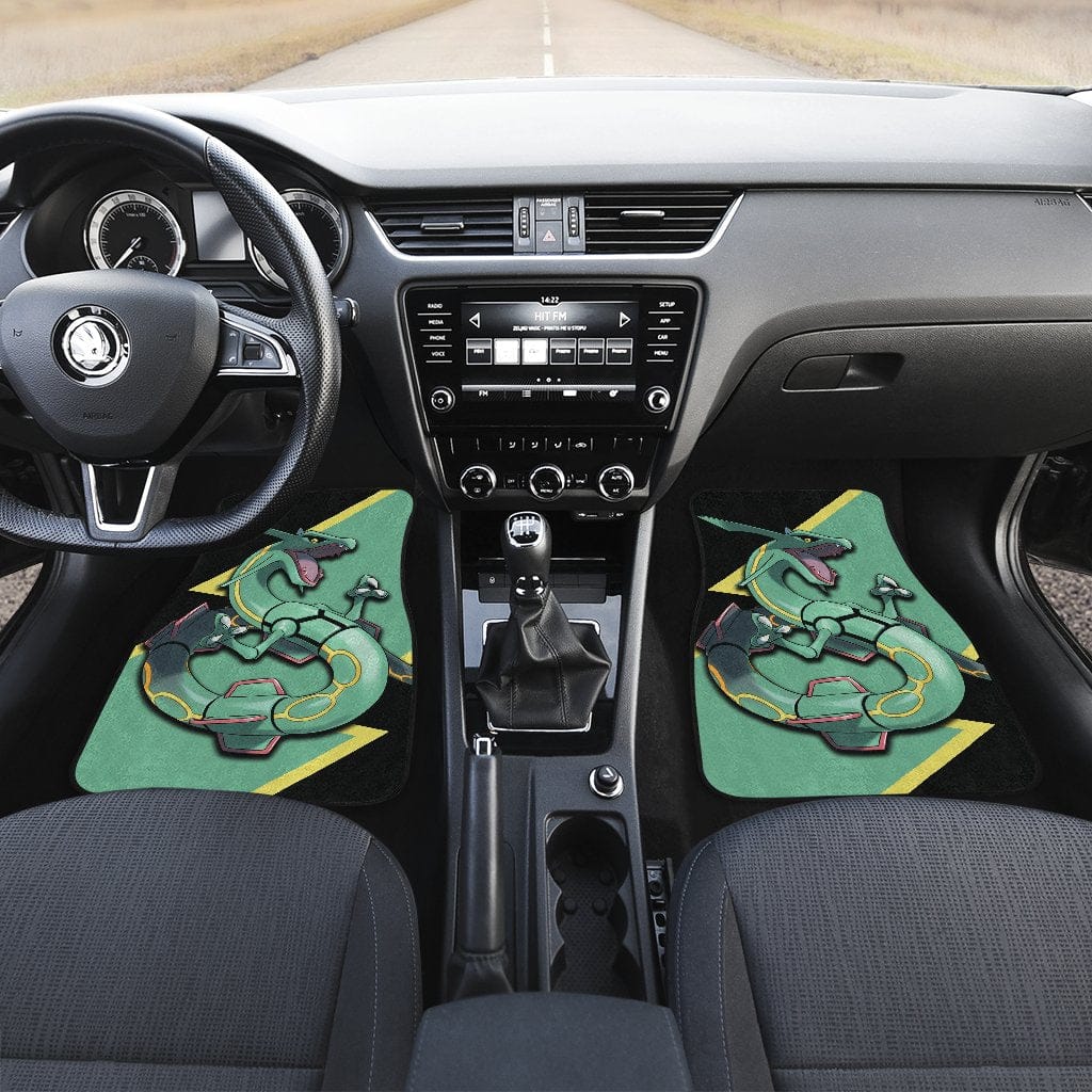 Inktee Store - Rayquaza Custom Anime Pokemon Interior Accessories Car Floor Mats Image