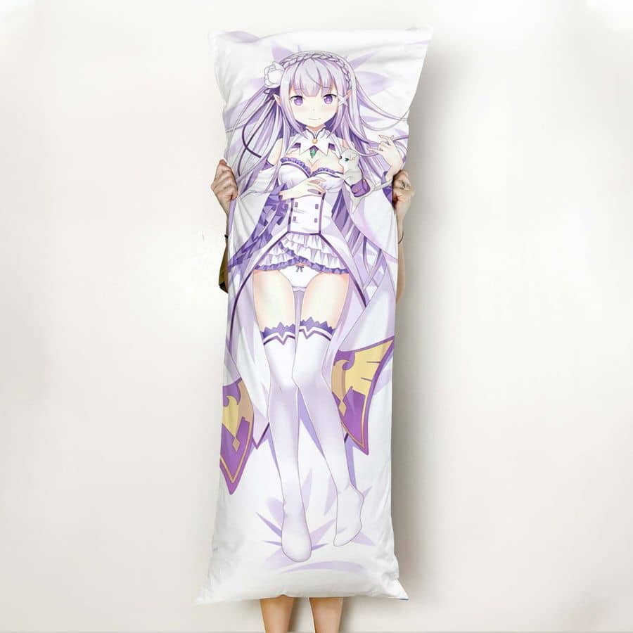 Inktee Store - Re Zero Emilia Anime Gifts Idea For Otaku Girl Pillow Cover Image
