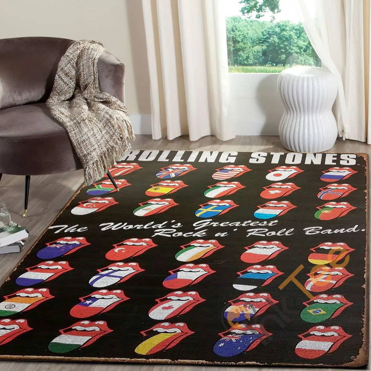 Rolling Stones Tin Sign Rug