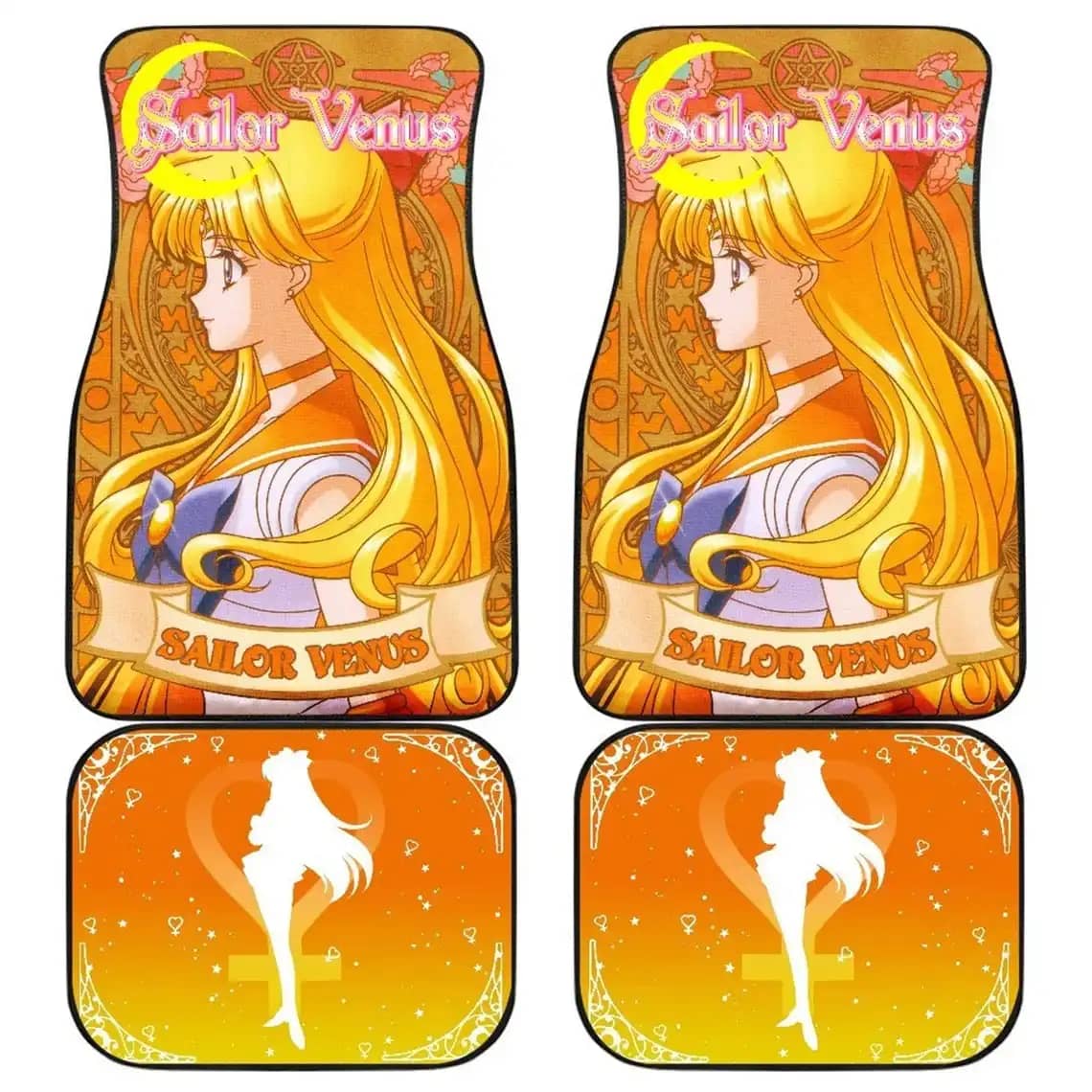 Sailor Venus Characters Sailor Moon Anime Car Floor Mats