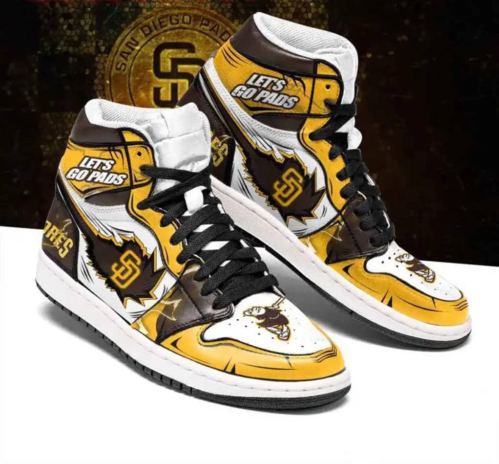 San Diego Padres Mlb Baseball Fashion Sneakers Perfect Gift For Sports Fans Air Jordan Shoes