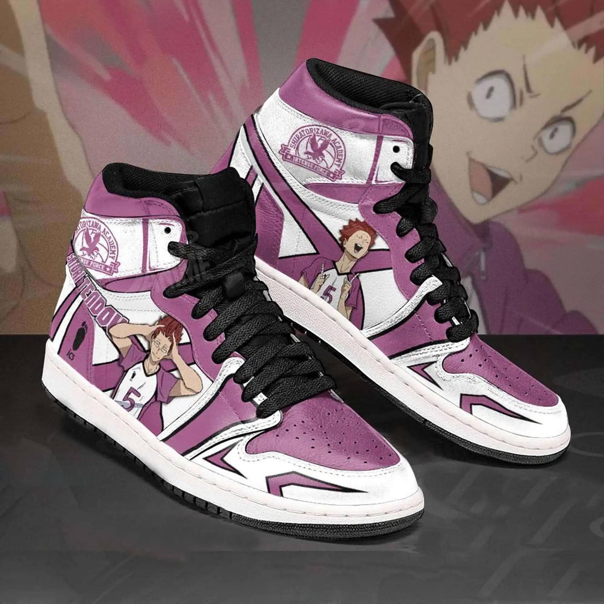 Shiratorizawa Satori Tendou Haikyuu Anime Personalized Custom Air Jordan Shoes