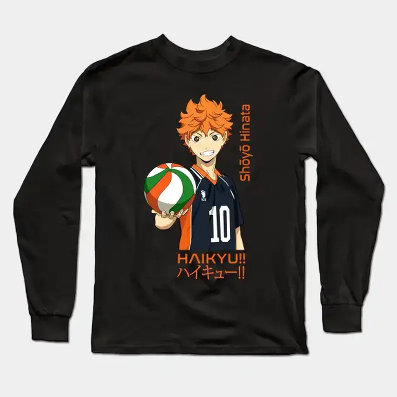 Shoyo Hinata Number Ten Gift Idea For Fans Anime Haikyu Long Sleeve T-Shirt