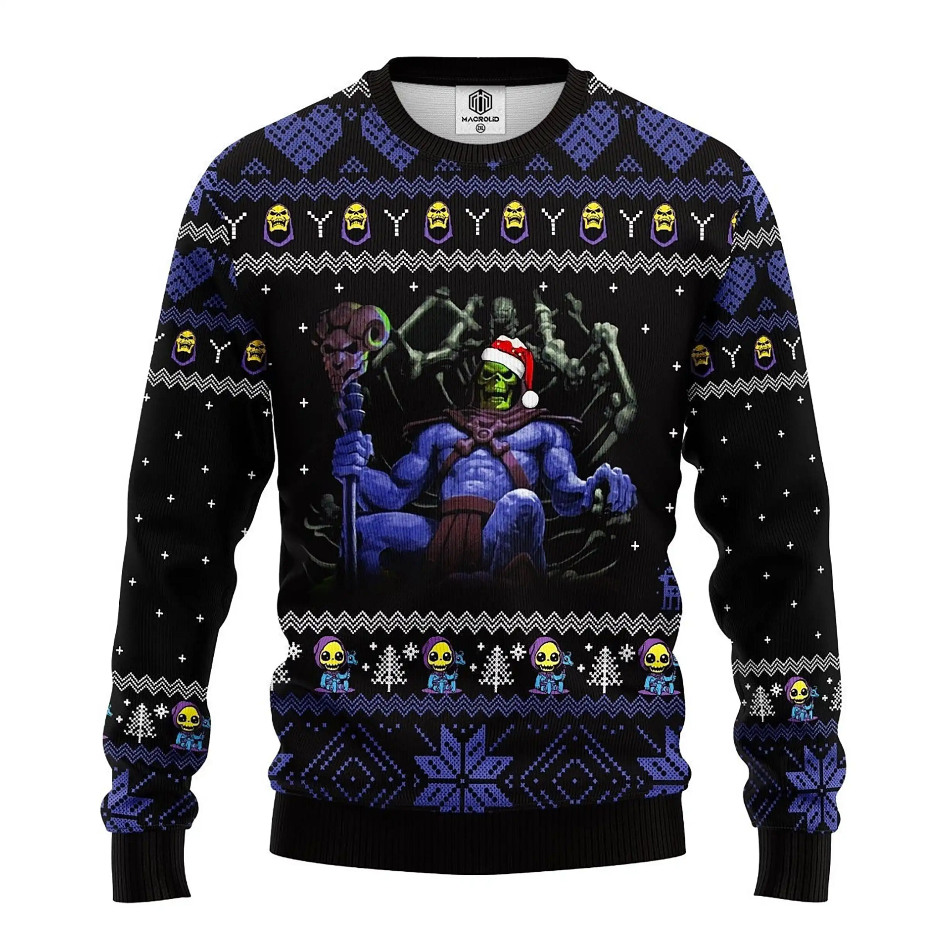 Skeletor Knitted Xmas Best Holiday Gifts Ugly Sweater