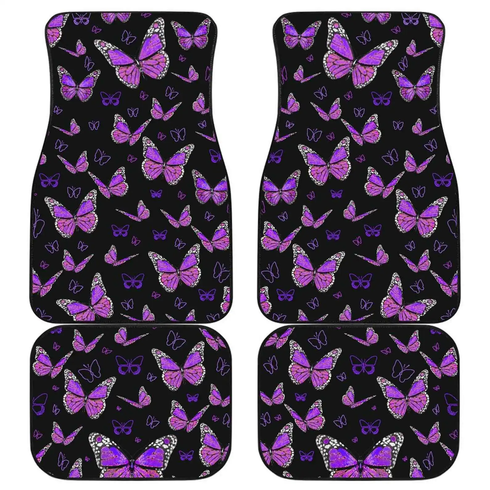 Small Purple Butterflies Car Floor Mats