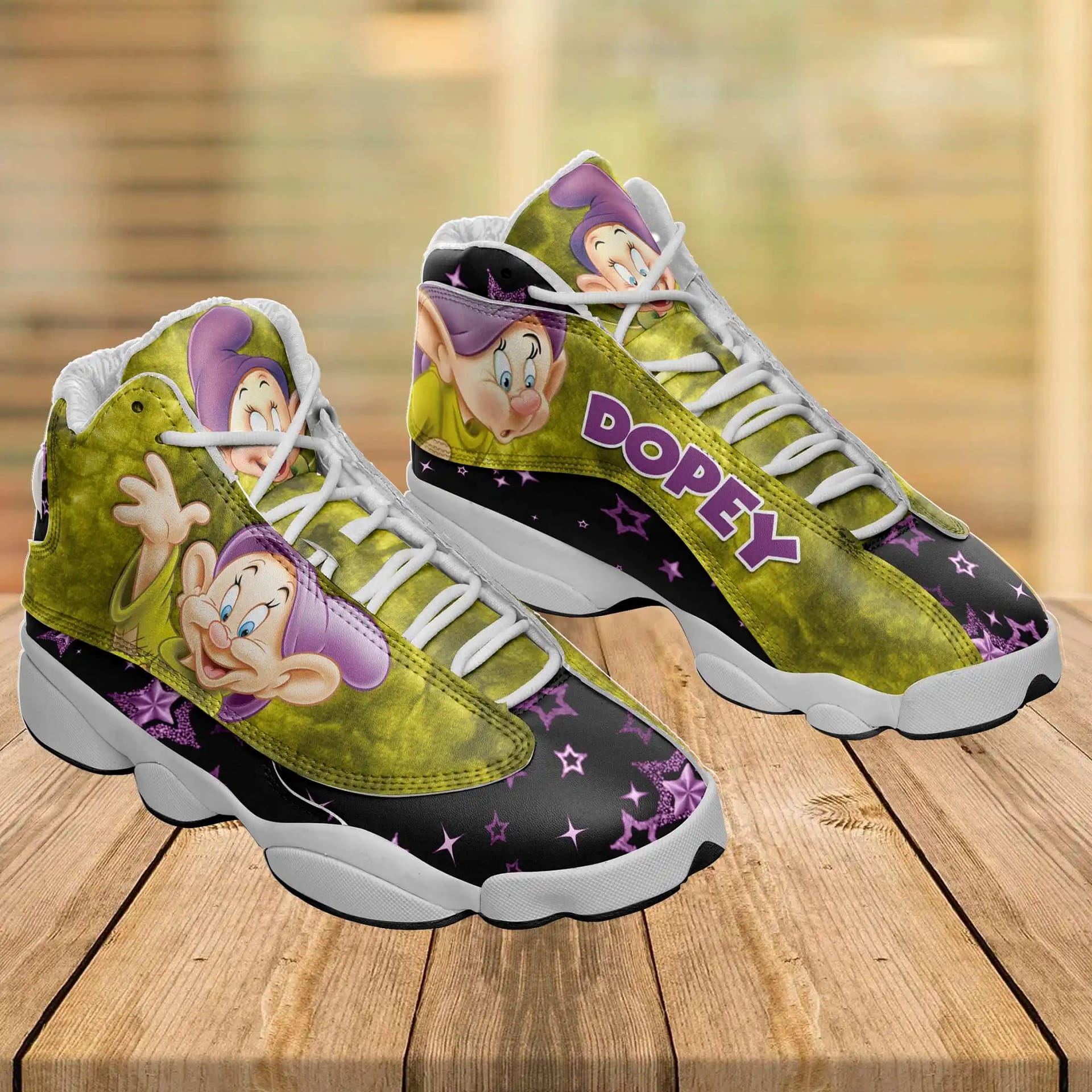 Snow White And The Seven Dwarfs Dopey Air Jordan Shoes