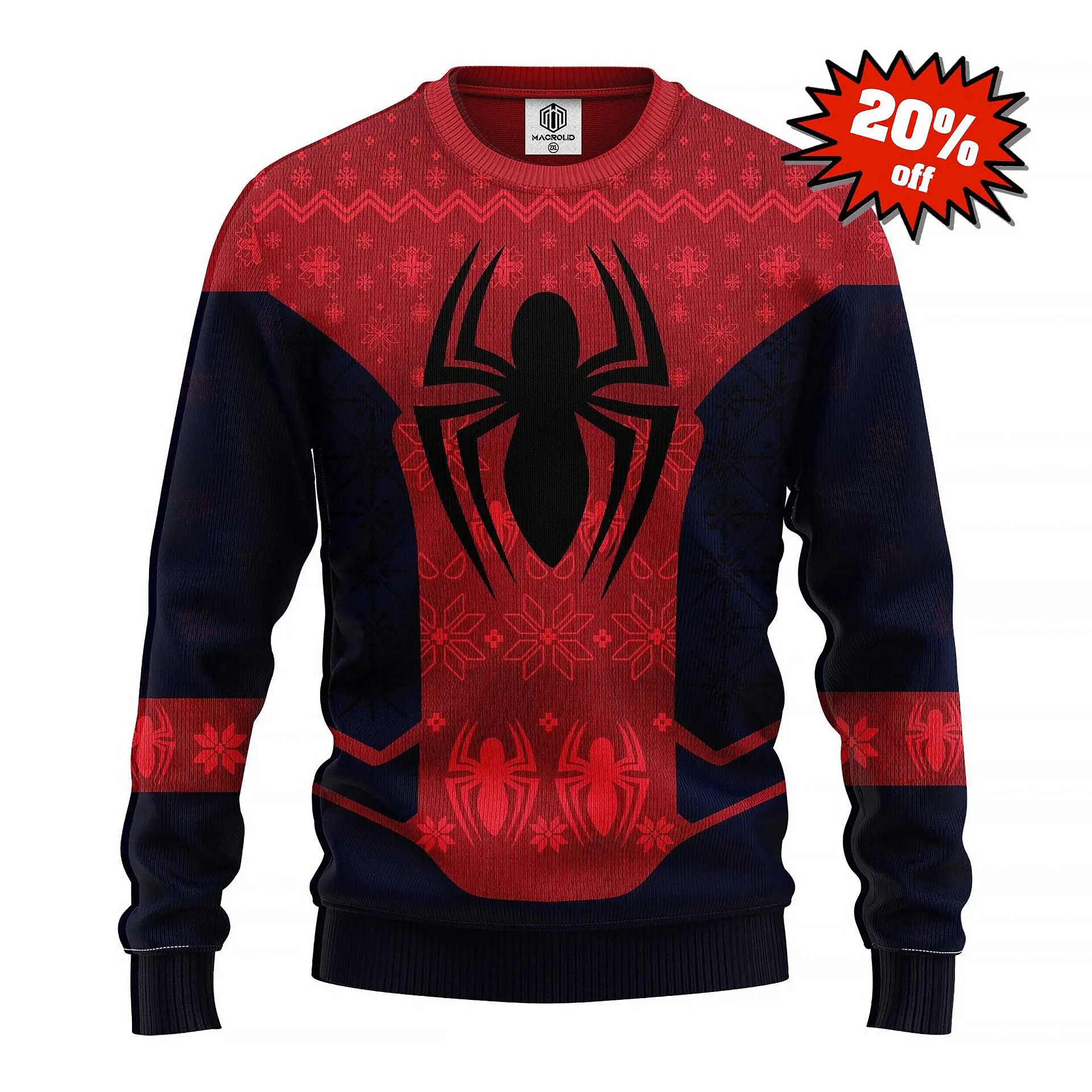 Spider Man Custom Knitted Best Holiday Gifts Ugly Sweater