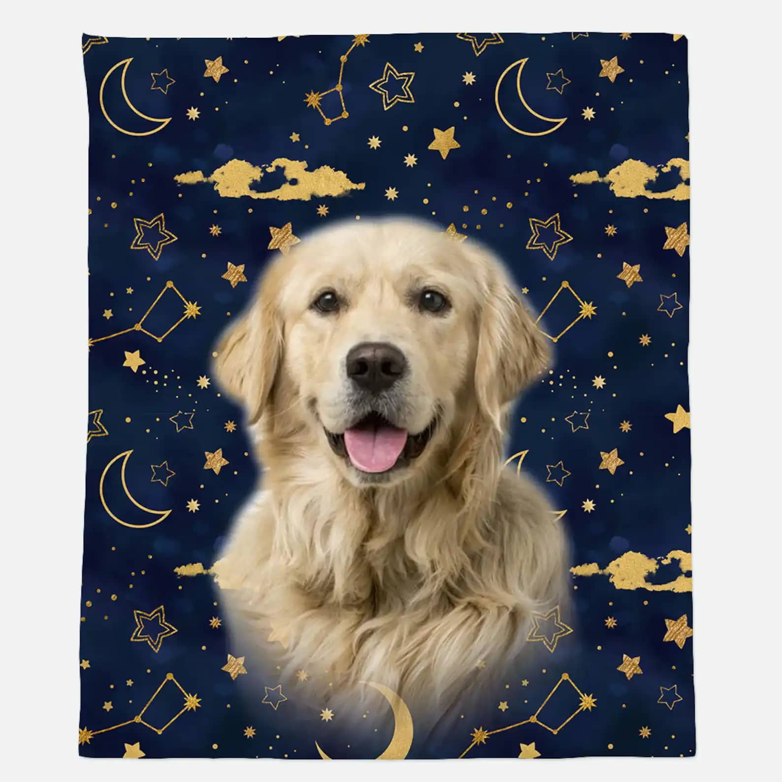 Starry Nights Pet Blanket Dog Is Man'S Faithful Friend Pet Lover Gift Fleece Blanket