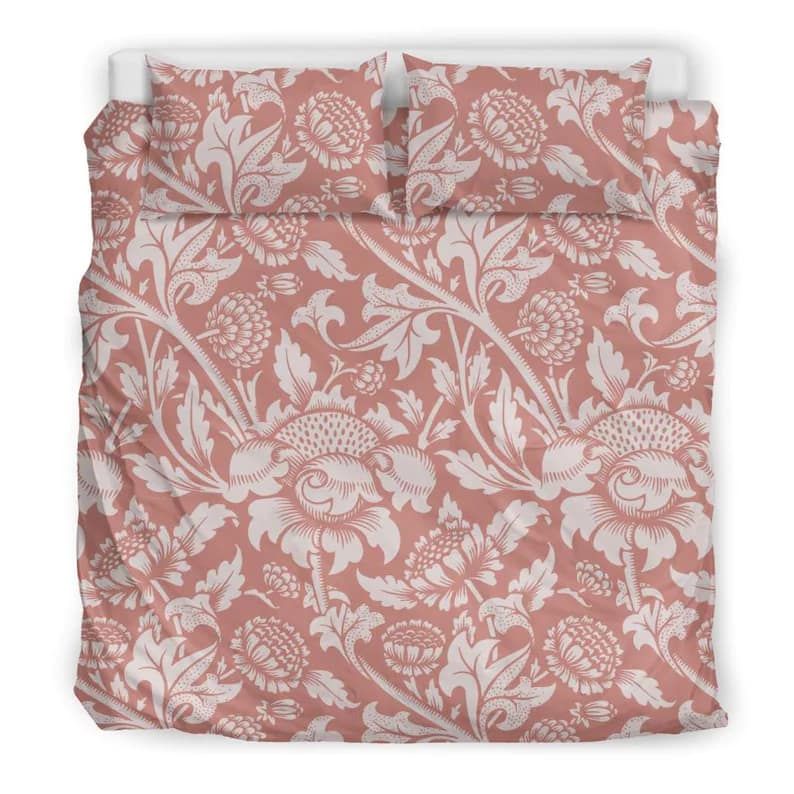 Inktee Store - Sun Flower Pink Vintage Floral Quilt Bedding Sets Image