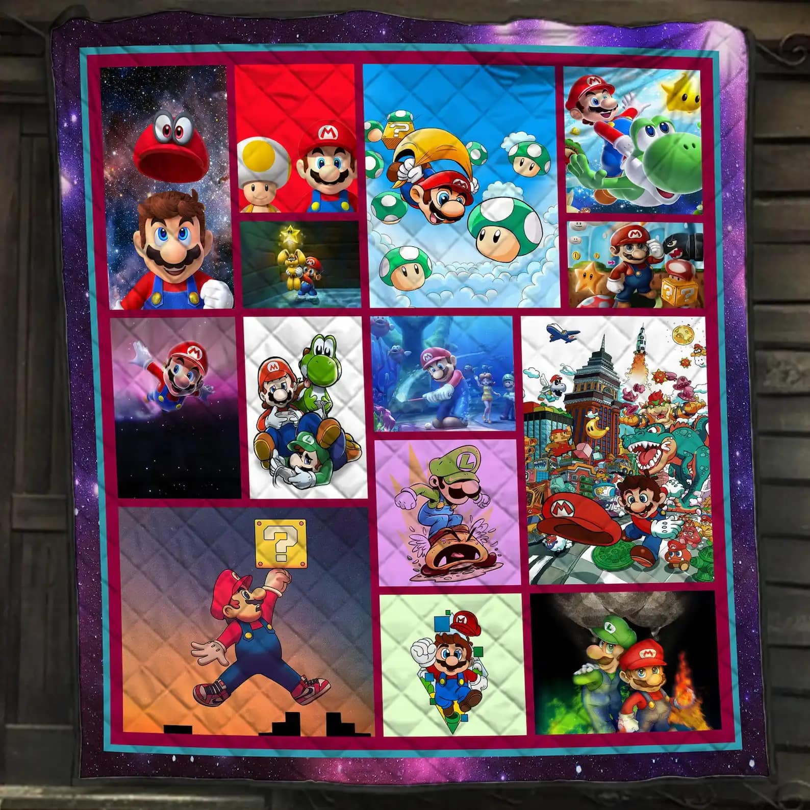Super Mario Game Characters Mario With Luigi Blanket Gift For Super Mario Fans Quilt