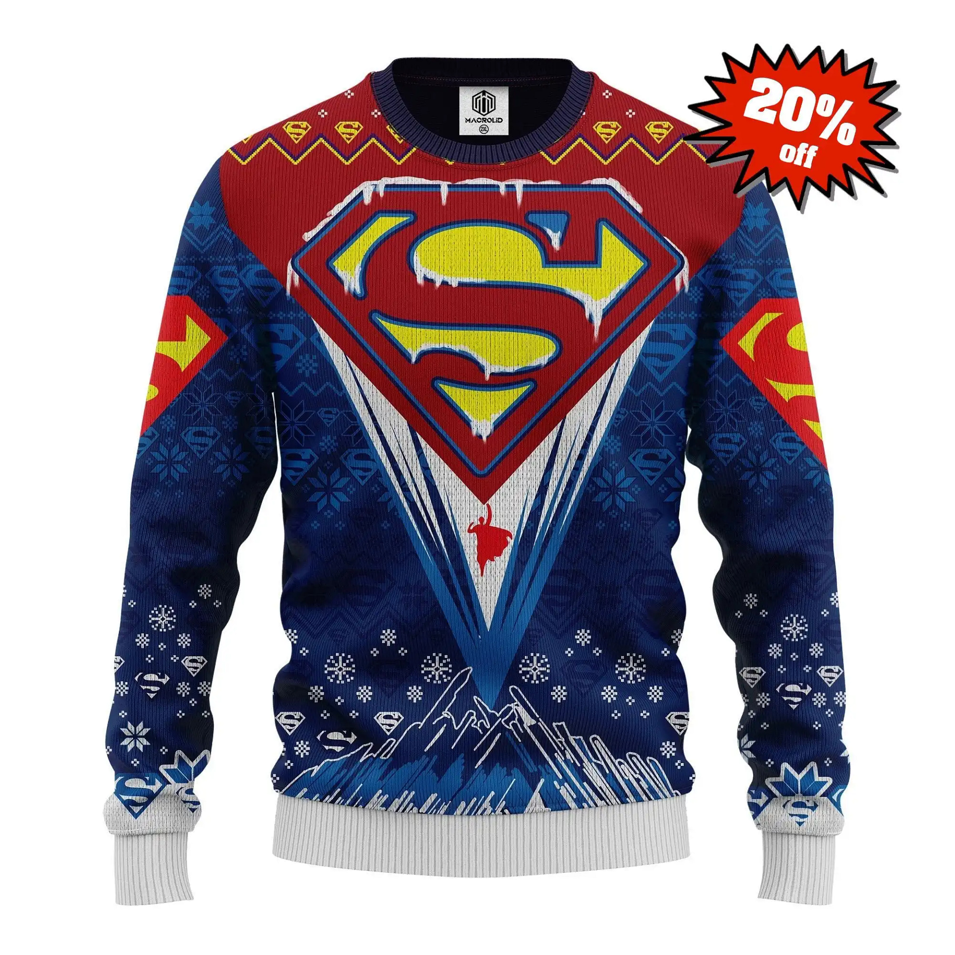 Superman Dc Knitted Best Holiday Gifts Ugly Sweater