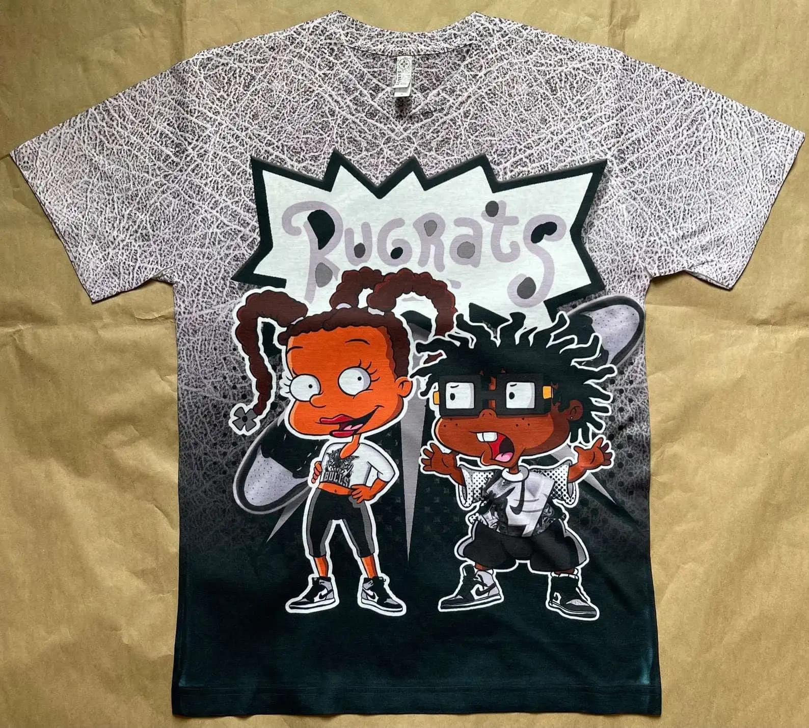 Susie & Chuckie Shirt Jordan 1 Rugrats Characters Custom 3D All Over Print T-Shirt