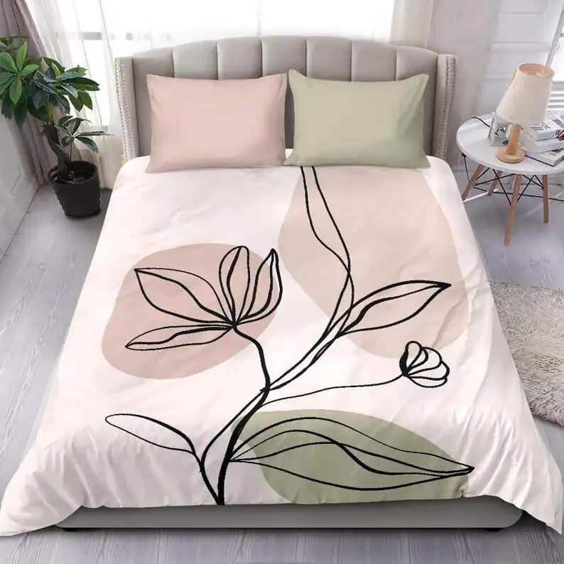 Sweet Flower Bouquet Drawing Quilt Bedding Sets