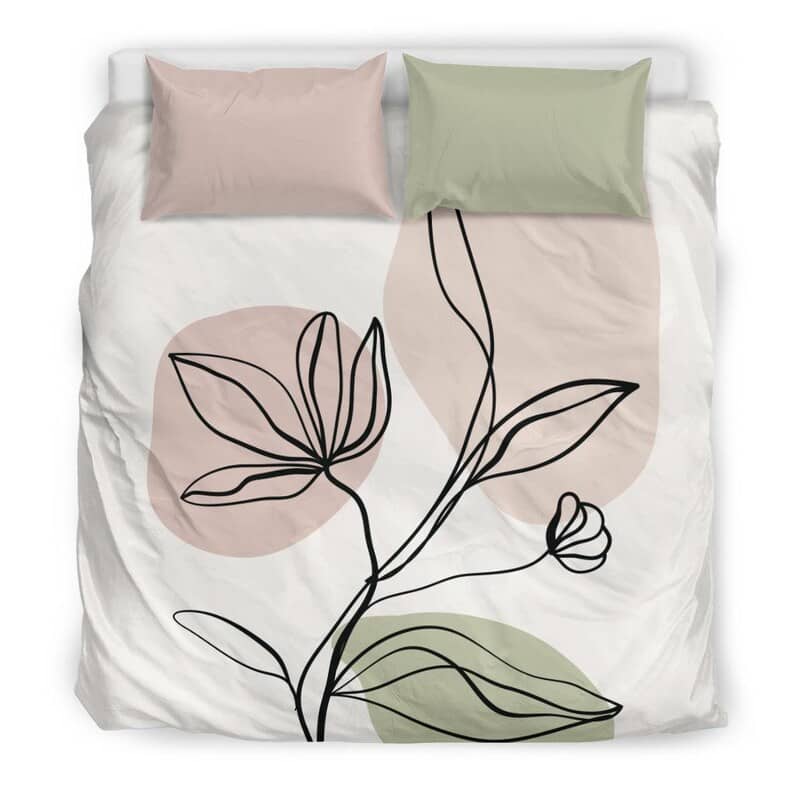 Inktee Store - Sweet Flower Bouquet Drawing Quilt Bedding Sets Image