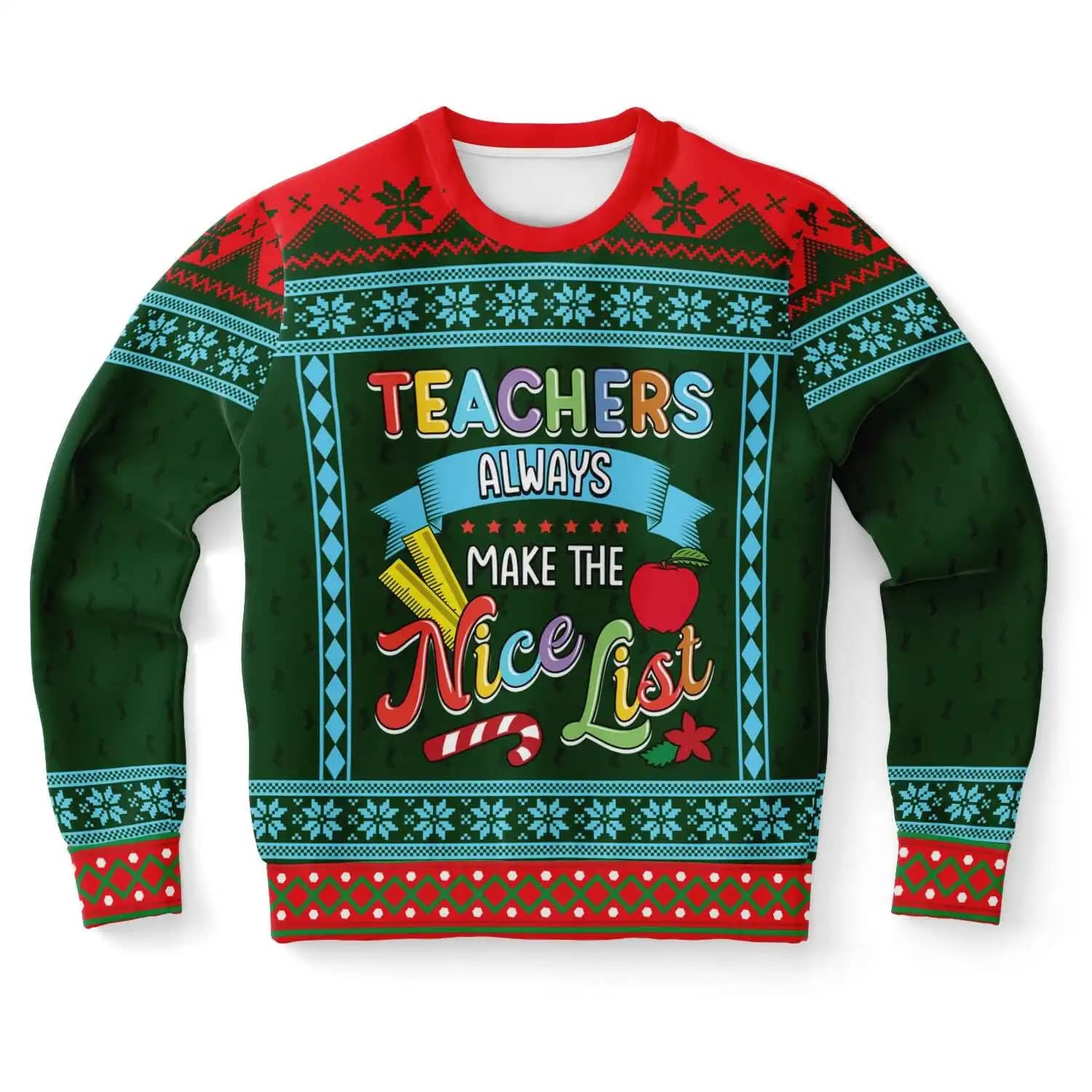 Teachers Xmas Educator Ugly Sweater