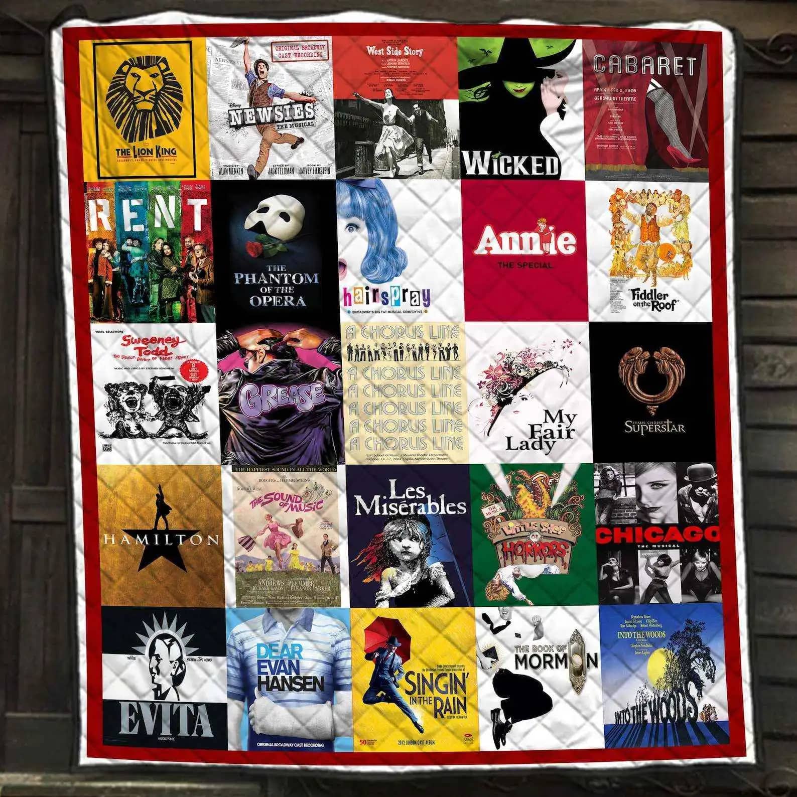 The Best Broadway Songs Of All Time Gift For Lovers Quilt