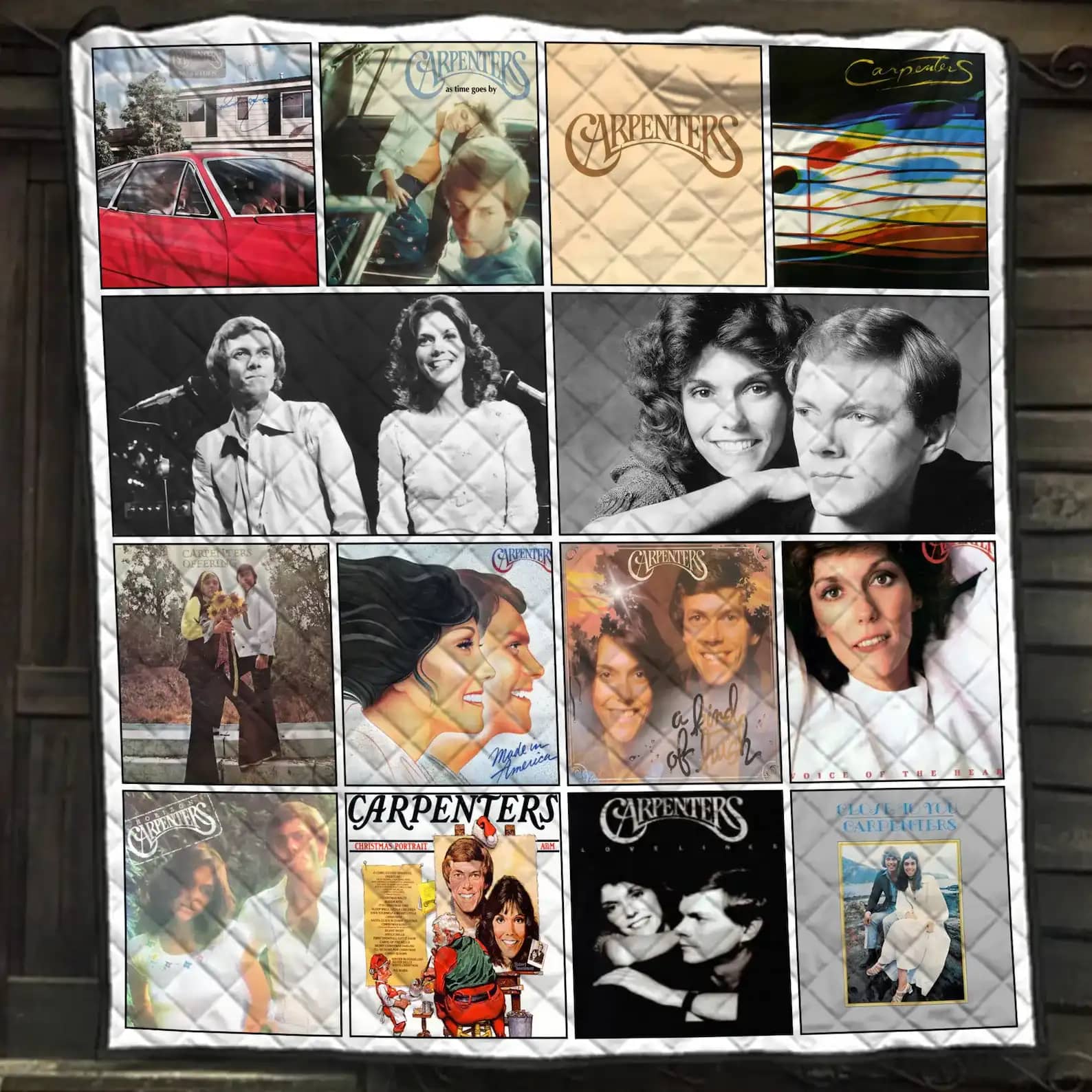 The Carpenters Albums  Blanket Gift For Pop Soft Rock Music Lovers Quilt