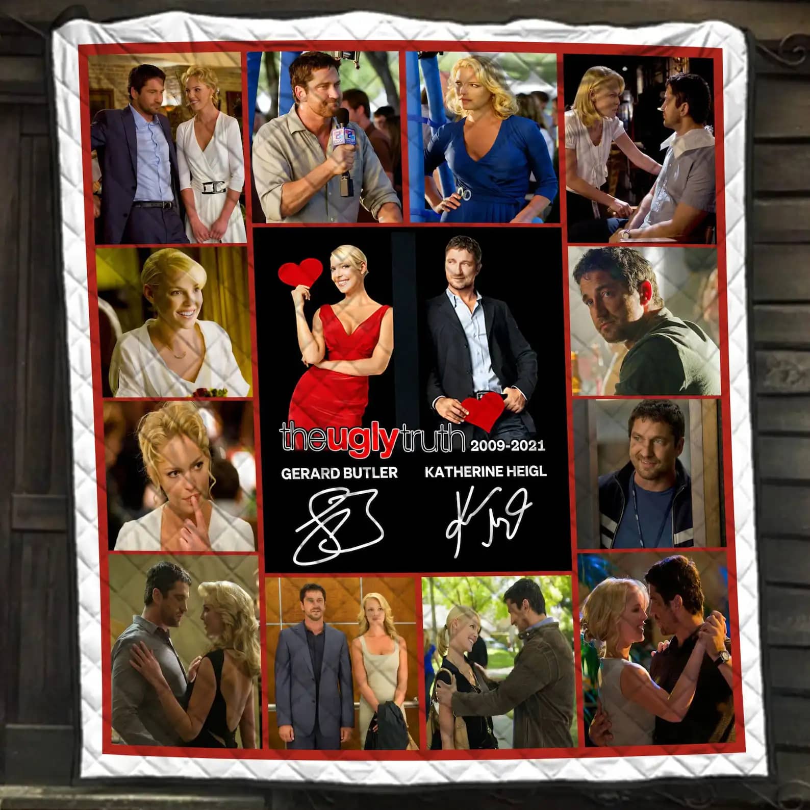 The Ugly Truth Characters Signatures Blanket Gift For Lovers Quilt