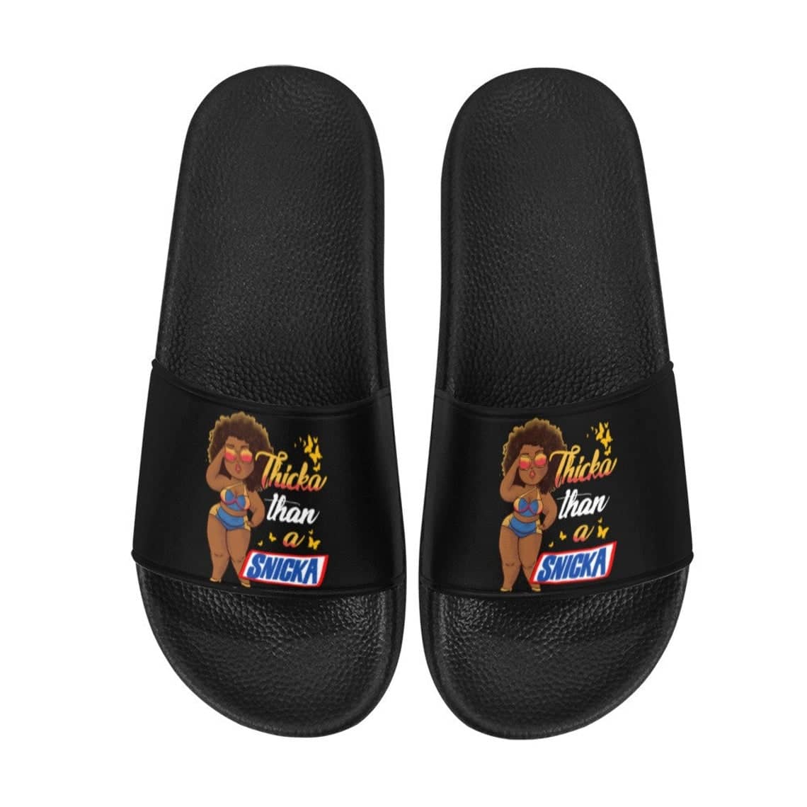 Inktee Store - Thicka Than A Snicka Slide Sandals Image